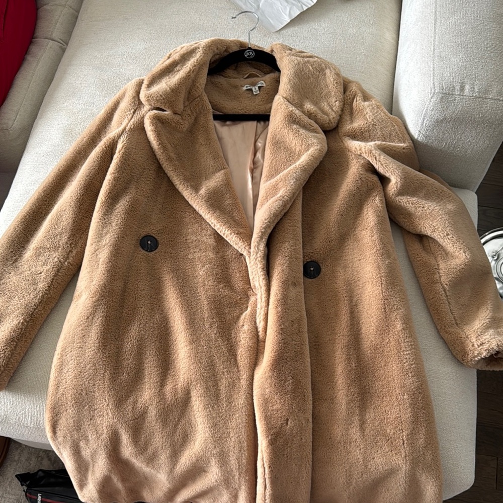 Tan Faux Fur Coat